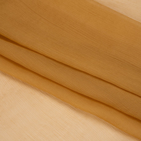 Famous Australian Designer Gold Crinkled Silk Chiffon