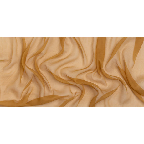 Famous Australian Designer Gold Crinkled Silk Chiffon