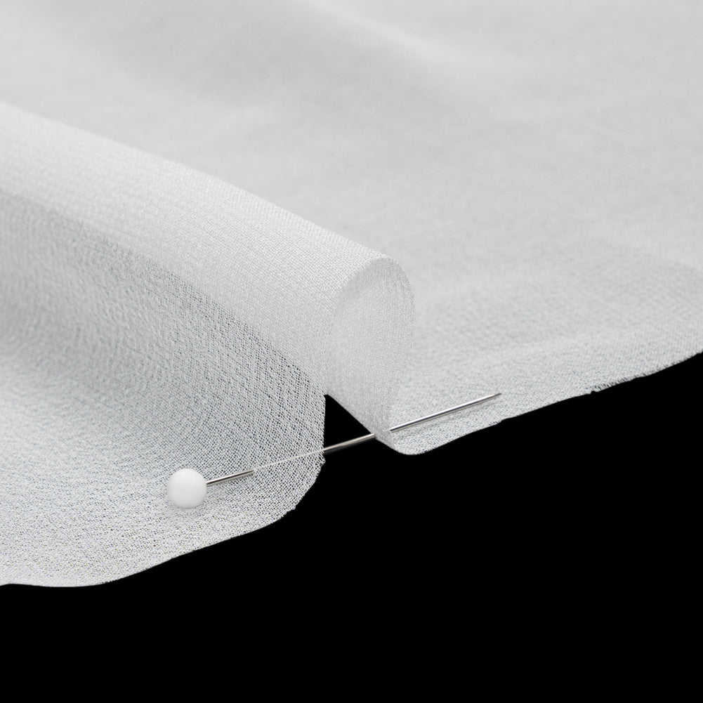 Famous Australian Designer White Silk Georgette