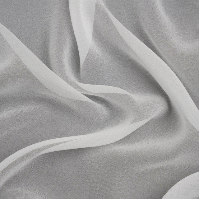 Famous Australian Designer White Silk Georgette