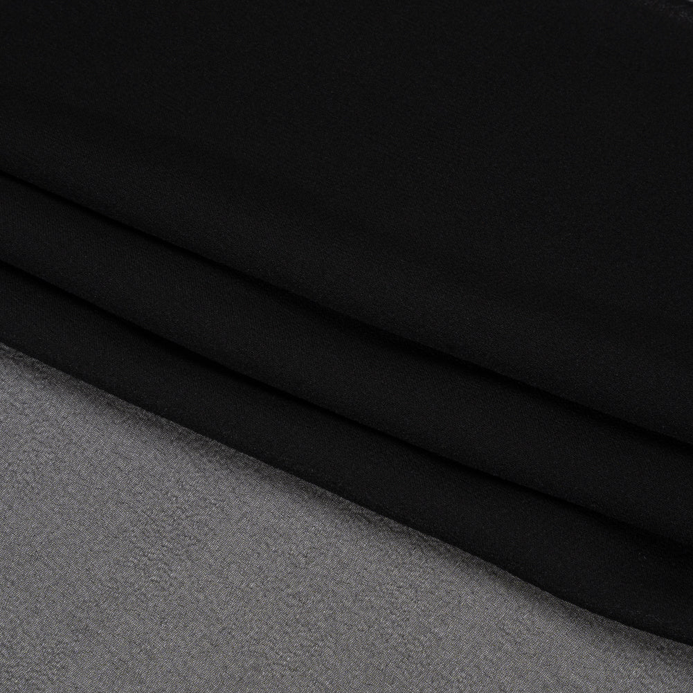 Famous Australian Designer Black Silk Georgette