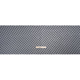 Famous Australian Designer Navy Polyester Chiffon with Satin Burnout Polka Dots