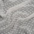Famous Australian Designer Off White Silk Swiss Dot