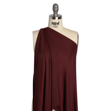 Famous Australian Designer Mahogany Stretch Polyester Jersey