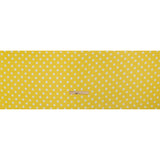 Famous Australian Designer Yellow and White Polka Dot Crinkled Silk Chiffon