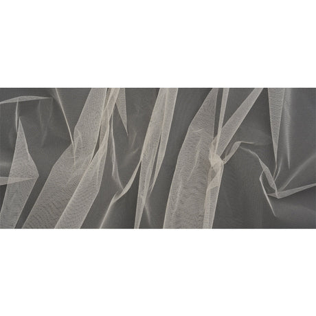 Famous Australian Designer Cream Stiff Polyester Tulle