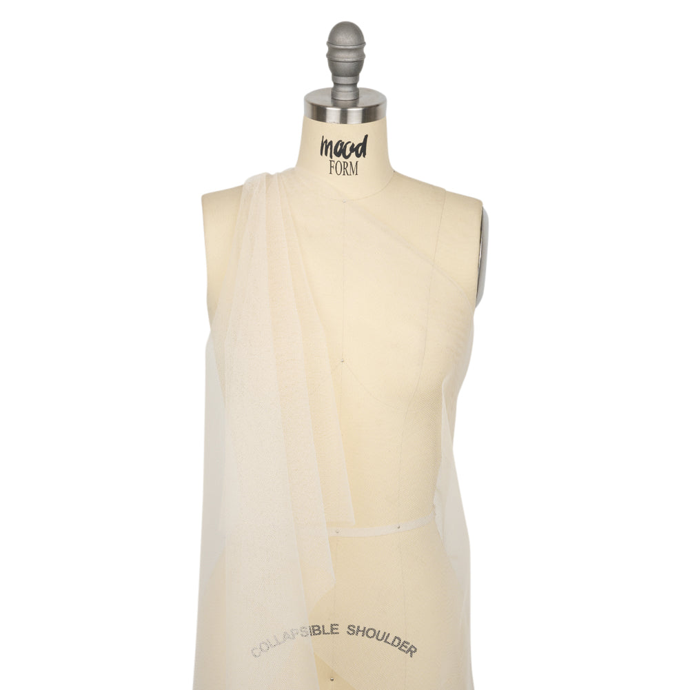 Famous Australian Designer Cream Stiff Polyester Tulle