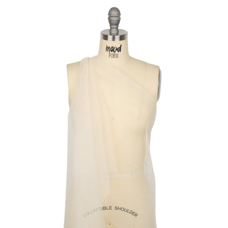 Famous Australian Designer Cream Stiff Polyester Tulle