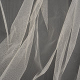 Famous Australian Designer Cream Stiff Polyester Tulle