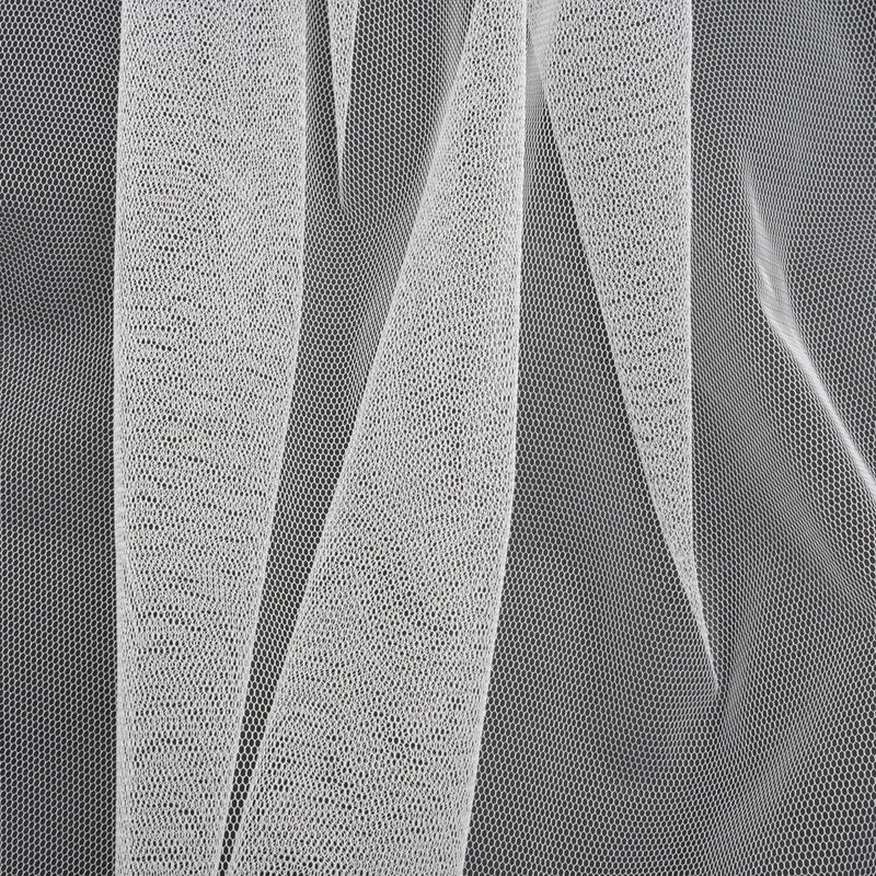 Famous Australian Designer White Polyester Tulle