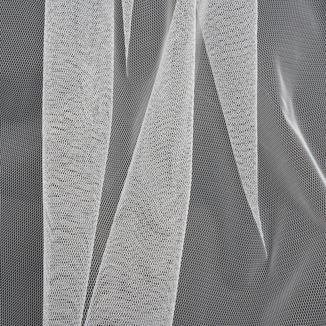 Famous Australian Designer White Polyester Tulle
