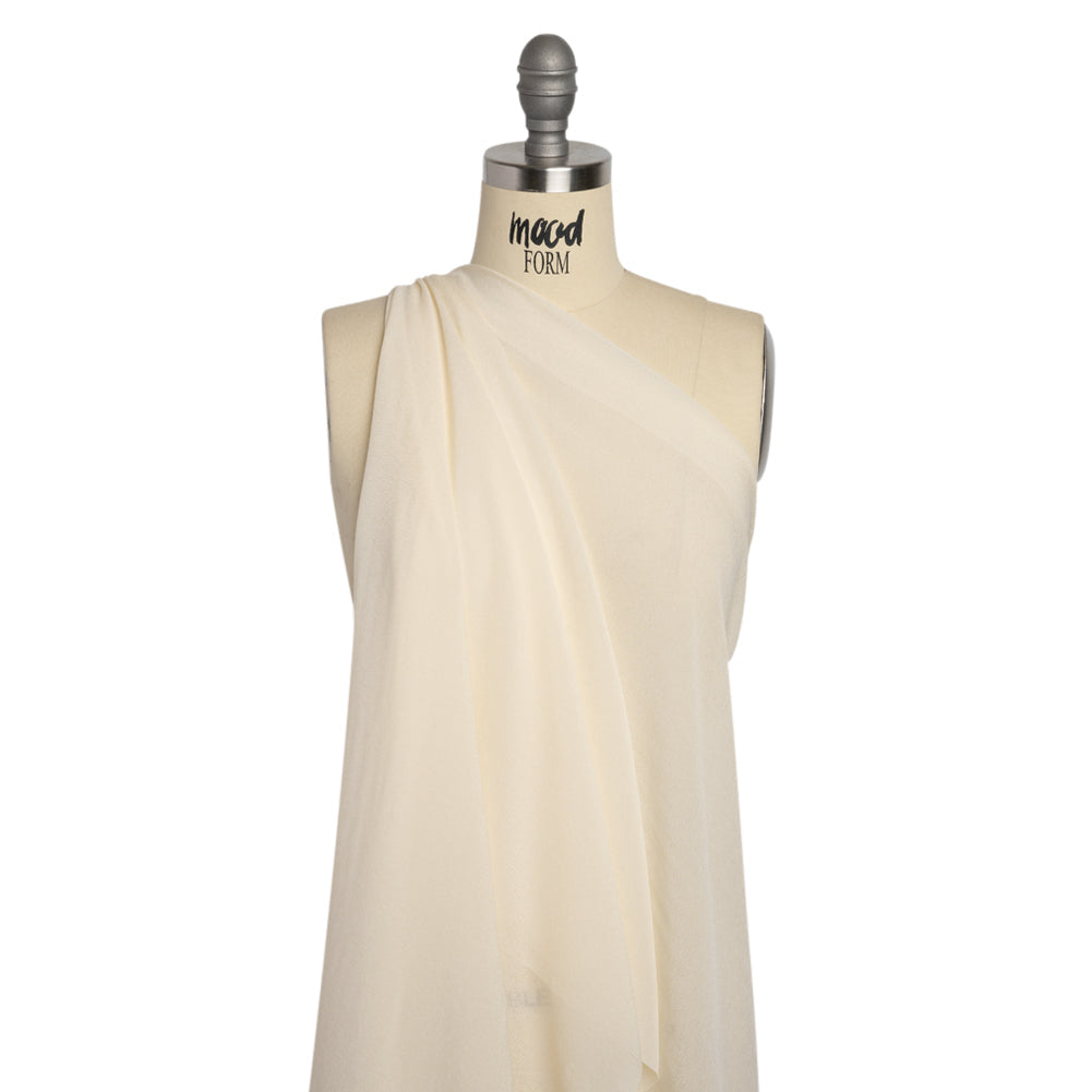 Famous Australian Designer Cream Viscose Georgette
