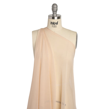 Famous Australian Designer Nude Silk Georgette