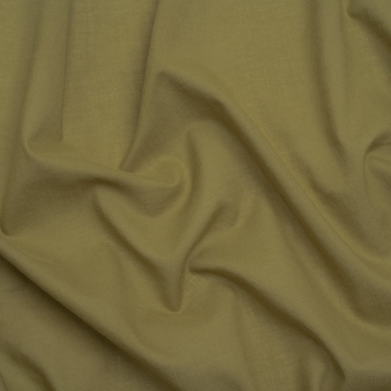 Famous Australian Designer Green Olive Cotton Voile
