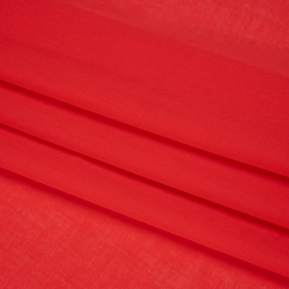 Famous Australian Designer Hot Coral Cotton Voile