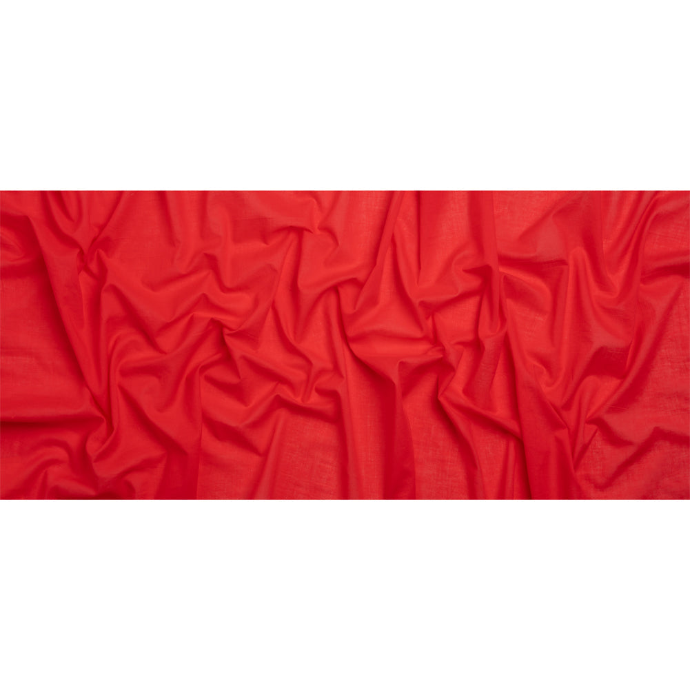 Famous Australian Designer Hot Coral Cotton Voile
