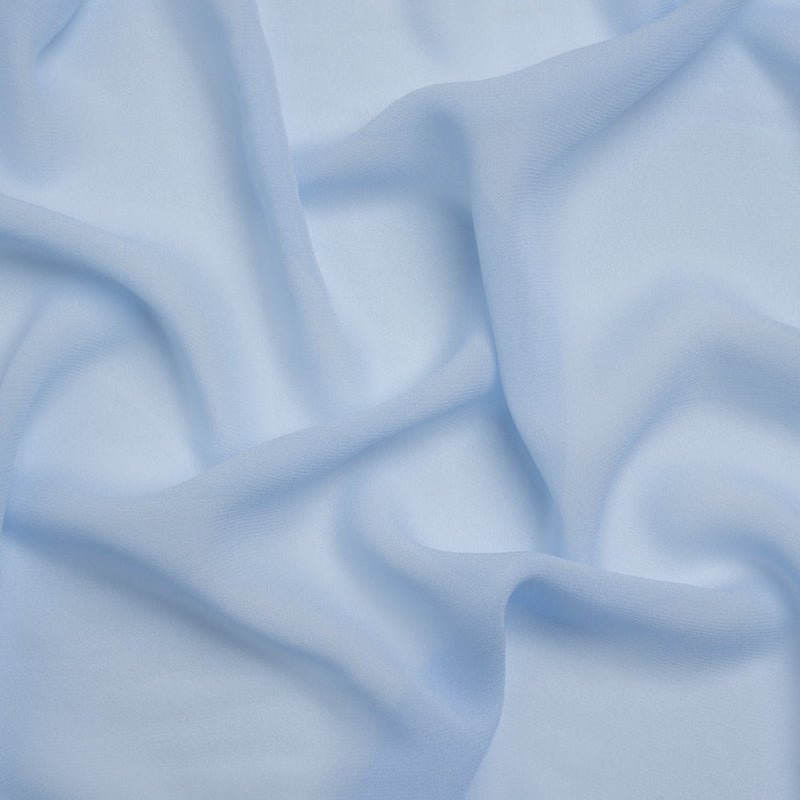 Famous Australian Designer Pale Blue Viscose Georgette