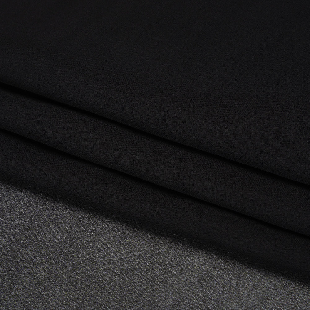 Famous Australian Designer Black Viscose Georgette