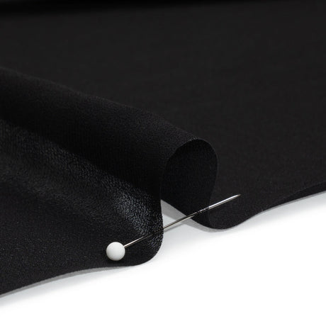 Famous Australian Designer Black Viscose Georgette
