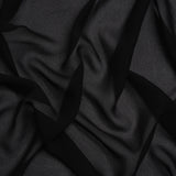Famous Australian Designer Black Viscose Georgette
