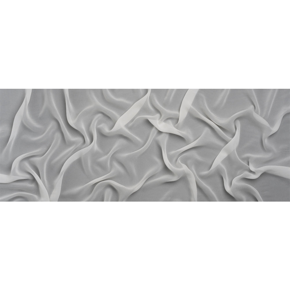 Famous Australian Designer White Viscose Georgette