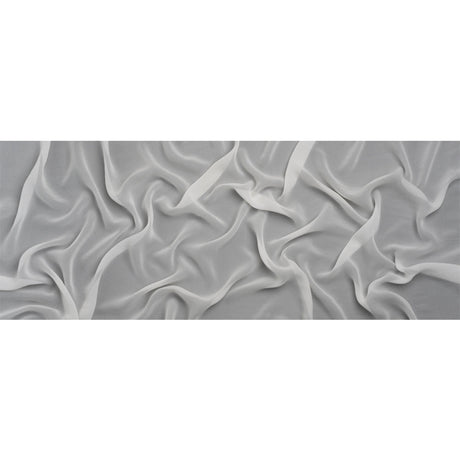 Famous Australian Designer White Viscose Georgette