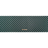 Famous Australian Designer Teal and White Polka Dot Nylon Georgette