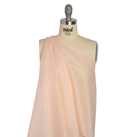 Famous Australian Designer Pale Peach Cotton Voile