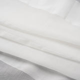 Famous Australian Designer White Burnout Awning Stripes Cotton and Silk Voile
