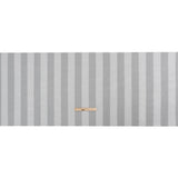 Famous Australian Designer White Burnout Awning Stripes Cotton and Silk Voile