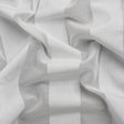 Famous Australian Designer White Burnout Awning Stripes Cotton and Silk Voile