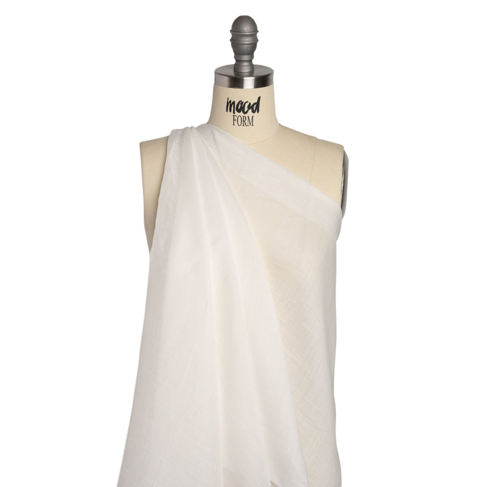 Famous Australian Designer Ivory Lightweight Ramie Woven
