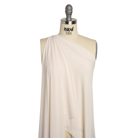 Famous Australian Designer Ecru Stretch Polyester Jersey