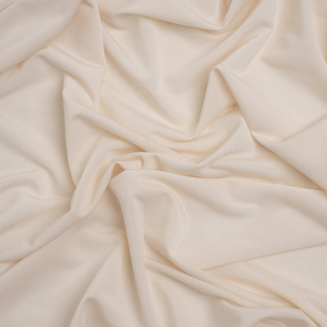 Famous Australian Designer Ecru Stretch Polyester Jersey