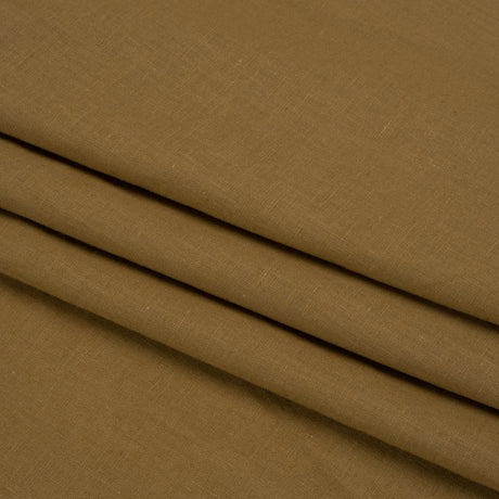 Famous Australian Designer Khaki Linen and Cotton Woven
