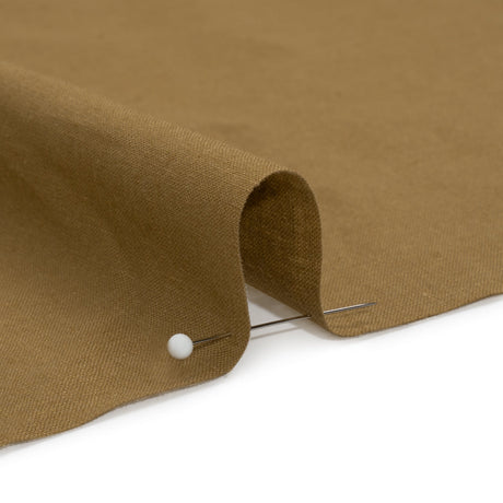 Famous Australian Designer Khaki Linen and Cotton Woven