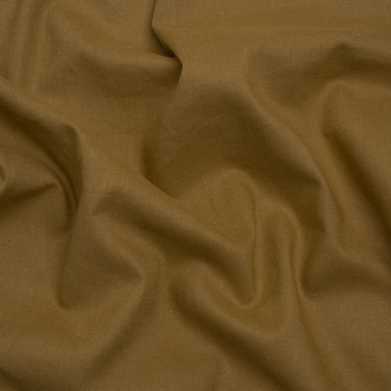 Famous Australian Designer Khaki Linen and Cotton Woven