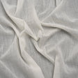 Famous Australian Designer White Crinkled Cotton and Linen Gauze