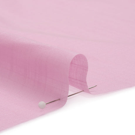 Famous Australian Designer Orchid Slubbed Cotton Voile