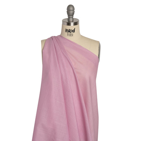 Famous Australian Designer Orchid Slubbed Cotton Voile