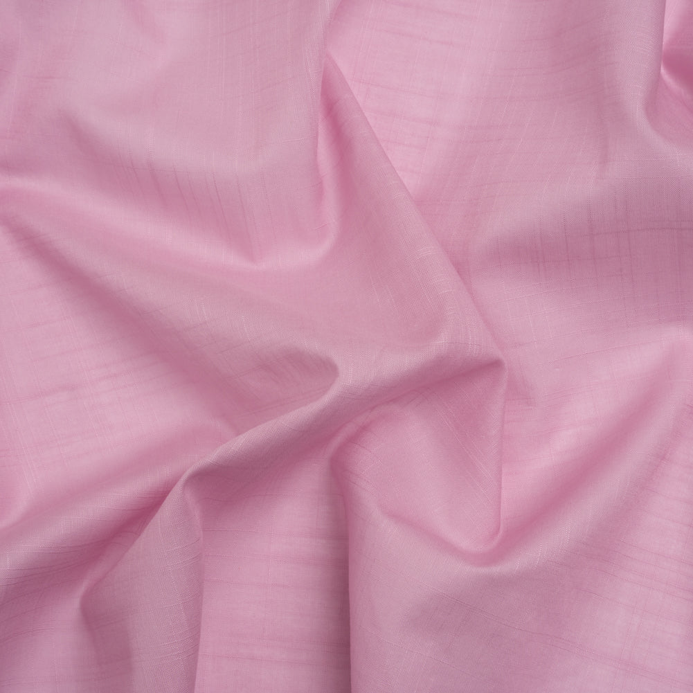 Famous Australian Designer Orchid Slubbed Cotton Voile