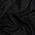 Famous Australian Designer Black Swiss Dot Gridded Cotton Woven