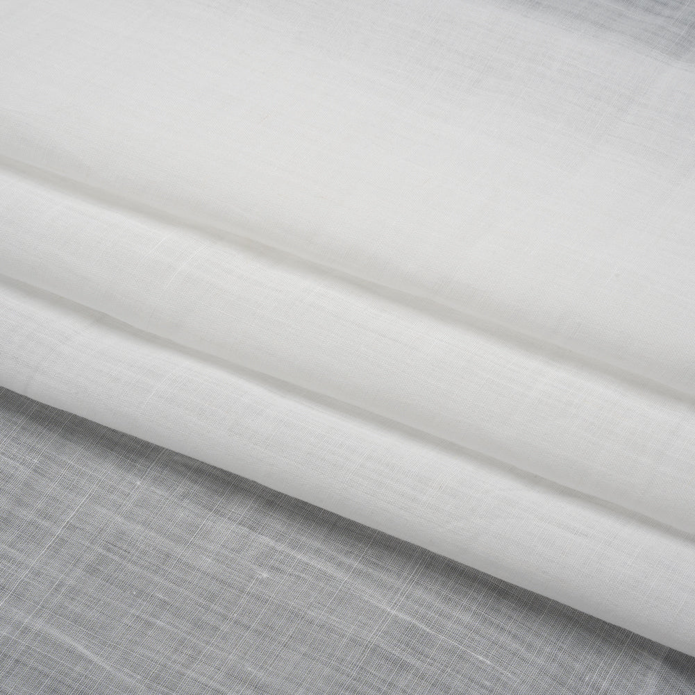 Famous Australian Designer White Lightweight Ramie Woven