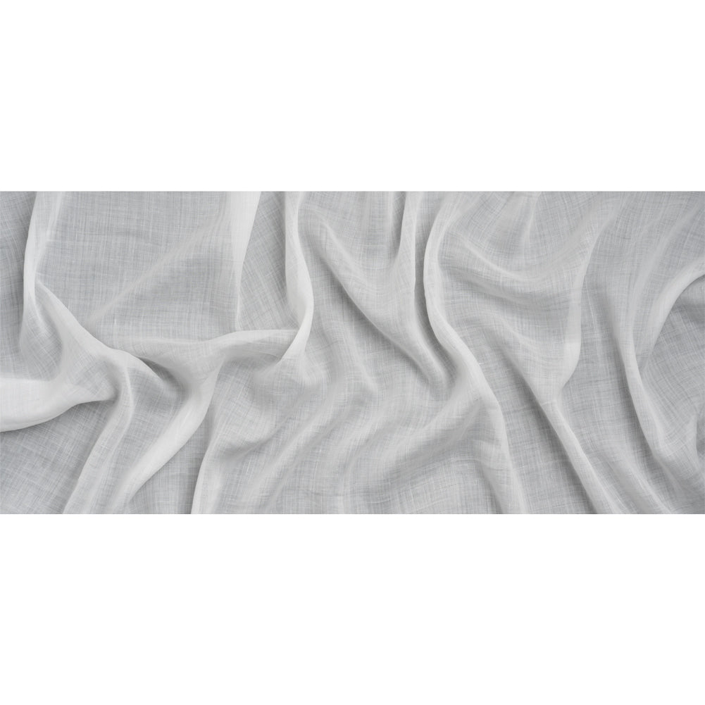 Famous Australian Designer White Lightweight Ramie Woven