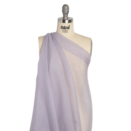 Famous Australian Designer Lilac Silk Organza