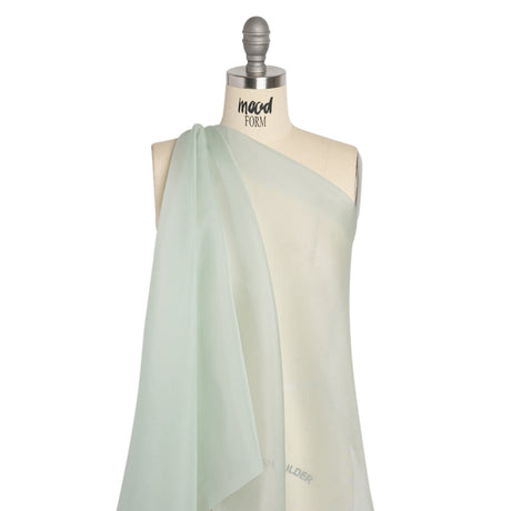 Famous Australian Designer Seafoam Silk Organza