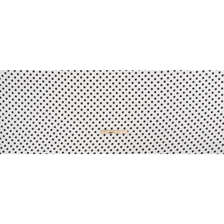 Famous Australian Designer Black and White Burnout Satin Polka Dots Polyester Chiffon