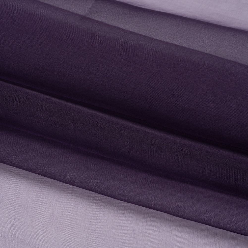Famous Australian Designer Eggplant Lightweight Silk Organza