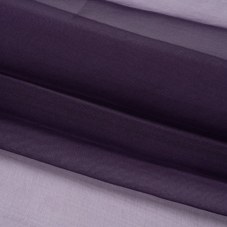 Famous Australian Designer Eggplant Lightweight Silk Organza