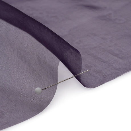 Famous Australian Designer Eggplant Lightweight Silk Organza